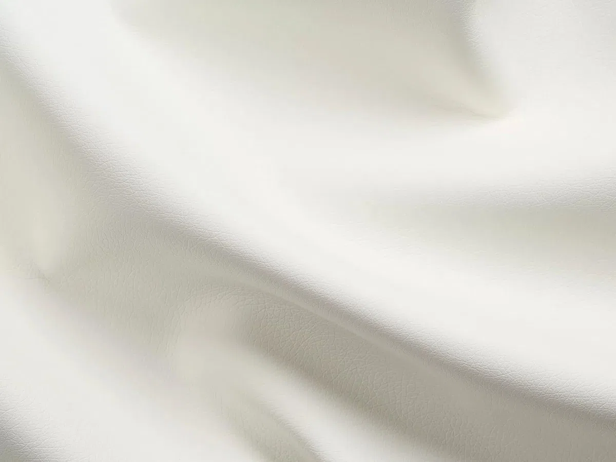Vente-unique - Canapé 3 Places Convertible Express Cuir de Buffle Blanc - Couchage 140 cm - Matelas 18 cm - CALITO