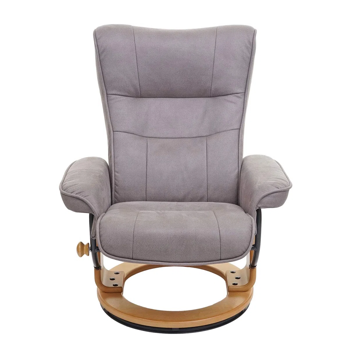 MCA Fauteuil relax Montréal - Gris clair, marron naturel
