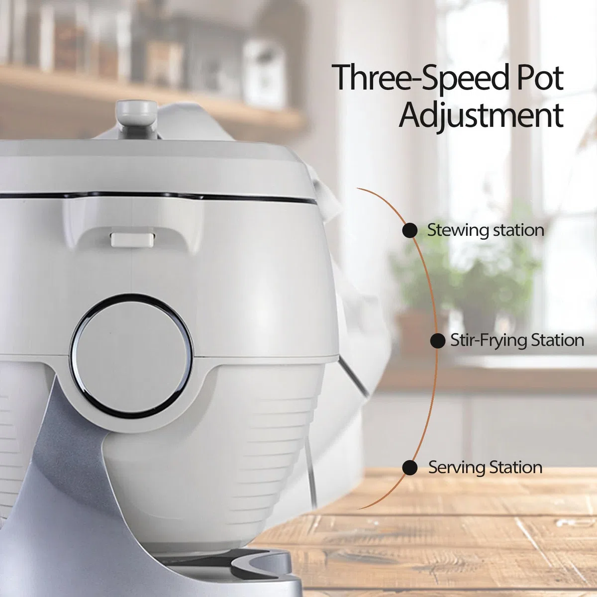 Cuiseur Automatique | Cuiseur électrique Professionnel | Puissance de Cuisson réglable à 3 Vitesses | Marmite à Induction | Robot de Cuisine | pour cantines et Restaurants