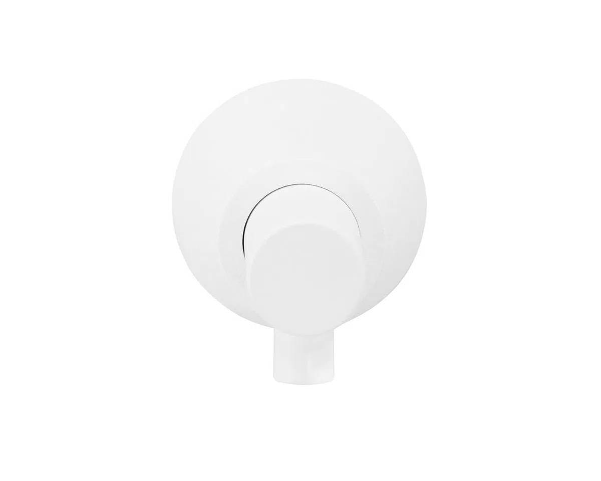 Merida Distributeur Savon Murale Blanc Laiton Nickelé Encastré Compact