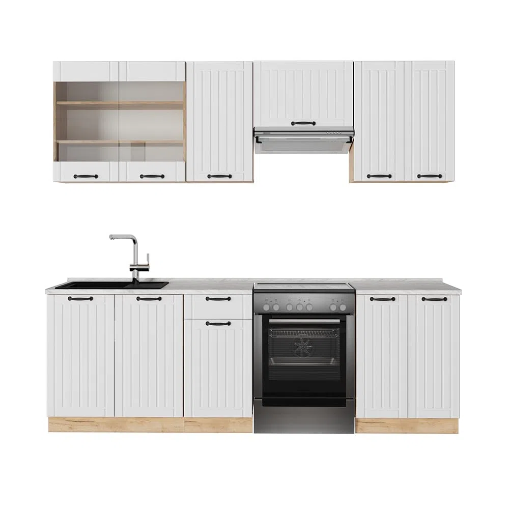 Vicco Cuisine Fame-Line, Blanc Campagne, 240cm