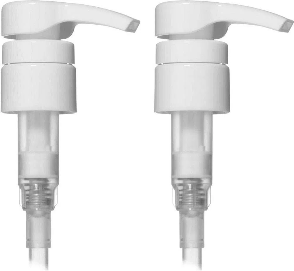 Lot de 2 distributeurs de pompe universels compatibles avec les shampooings les plus populaires, taille de 1 000 ml, 750 ml, 500 ml, blanc