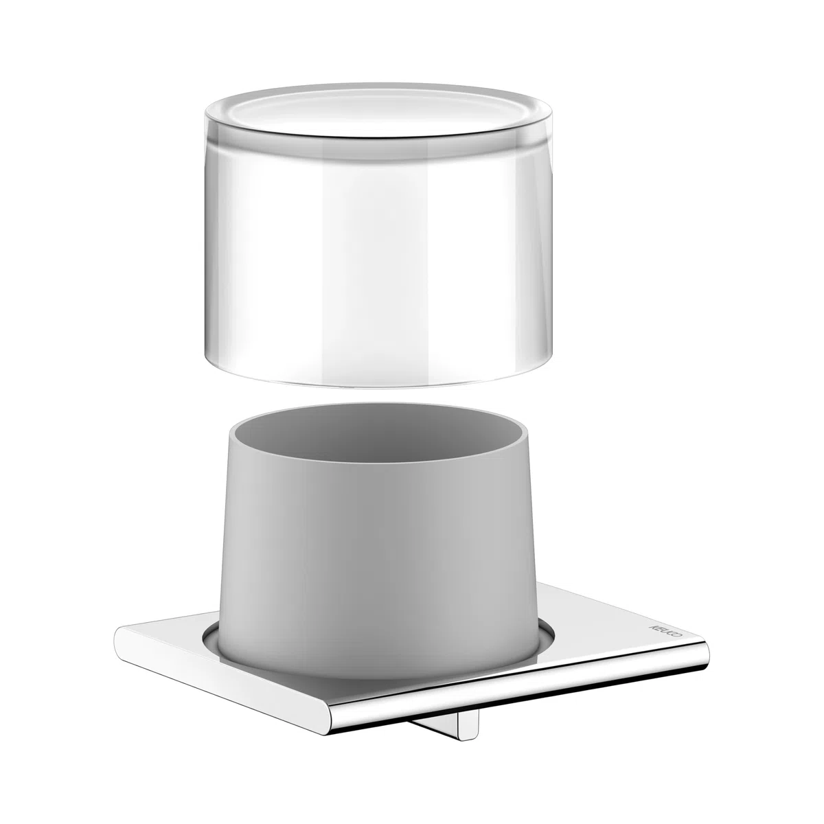 Keuco Edition 400 Distributeur de Savon avec gobelet, 150 ML, métal chromé