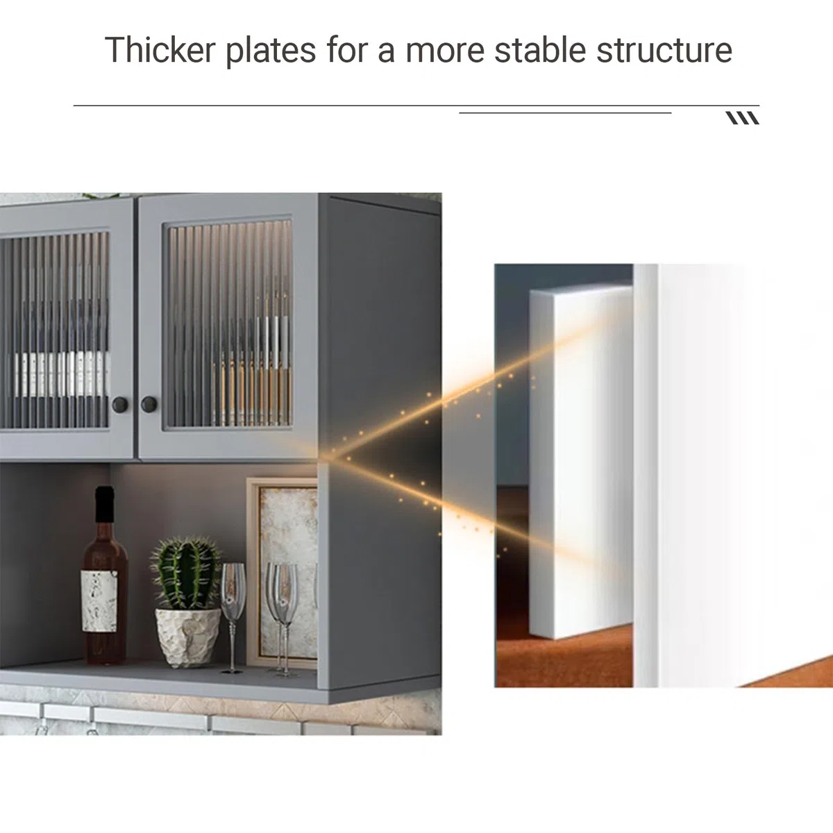 Armoire murale avec portes et étagère ouverte – Solution de rangement élégante pour salle de bain, buanderie et cuisine – Gain de place pour une utilisation efficace de la maison