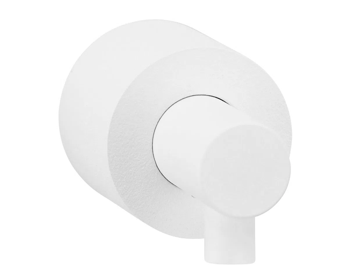 Merida Distributeur Savon Murale Blanc Laiton Nickelé Encastré Compact