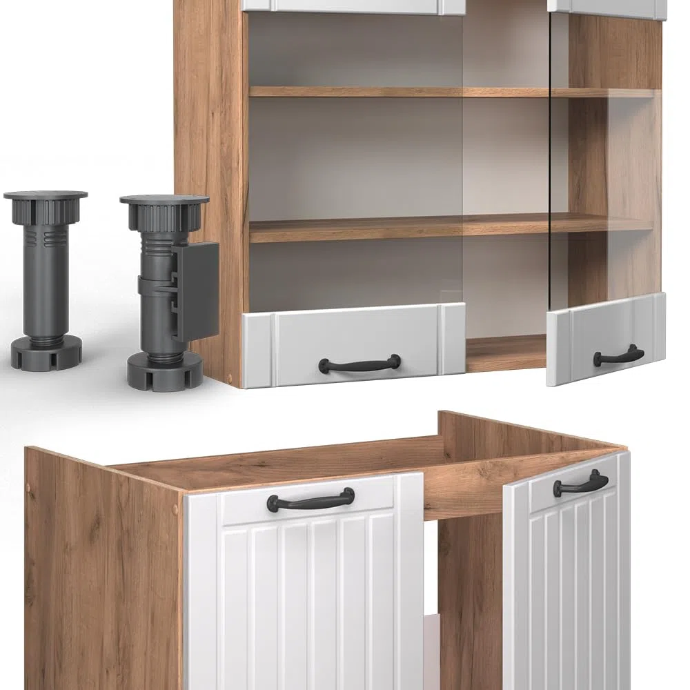 Vicco Cuisine Fame-Line, Blanc Campagne, 240cm