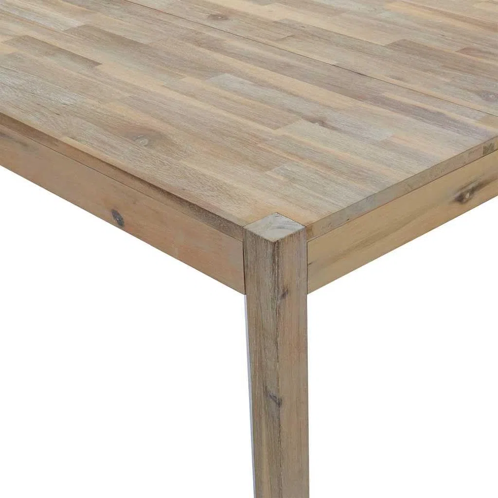 Makastle Ensemble Salle à Manger 5 pcs Bois d'Acacia Brun