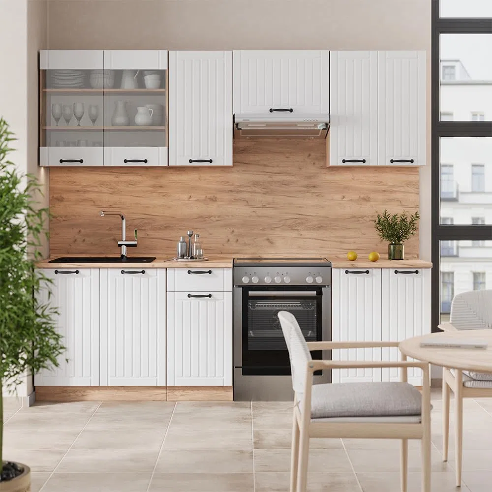 Vicco Cuisine Fame-Line, Blanc Campagne, 240cm