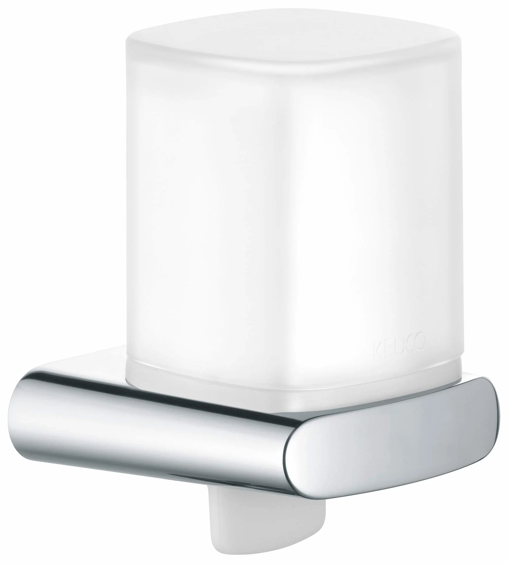 Keuco Elegance Distributeur de Savon avec gobelet, 180 ML, métal chromé